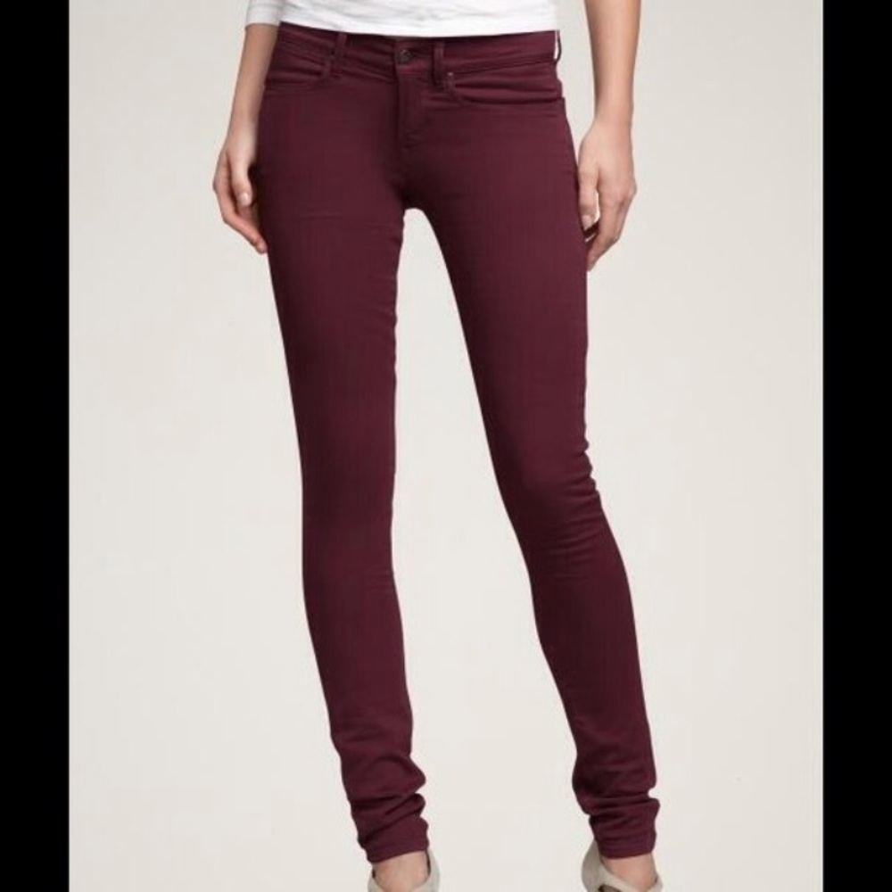 American eagle denim X maroon jeggings
